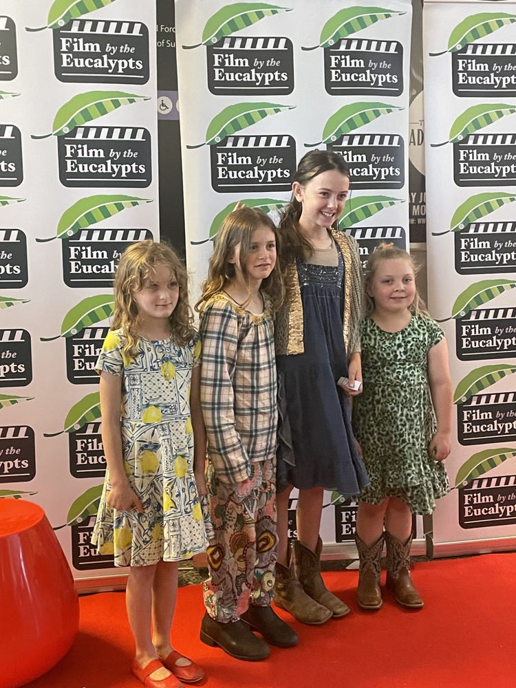 students on red carpet