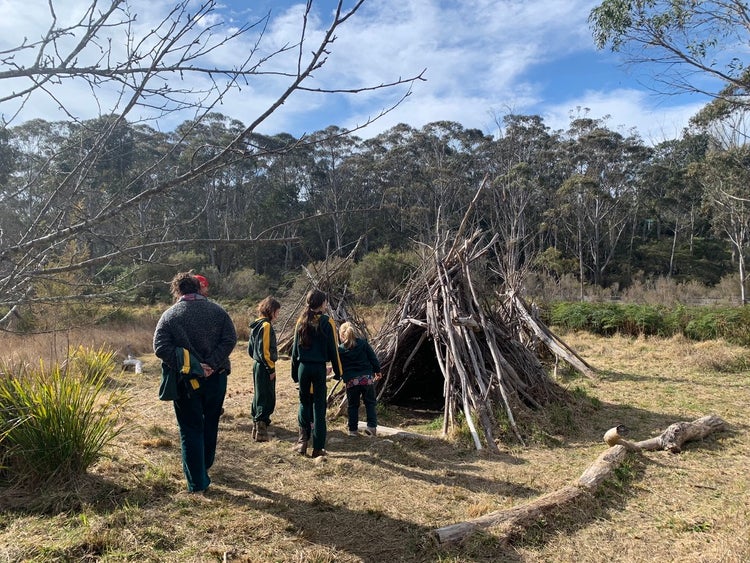 students visiting a cultural site