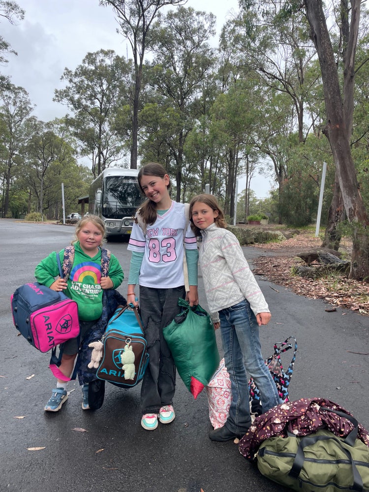 students going on camp